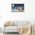 thumbnail image 2 of 5D DIY Santa Claus pintura de diamantes de imitación costura Navidad muñeco de nieve diamante bordado imagen escena de nieve punto de cruz Advancent JR0616-02, 2 of 6