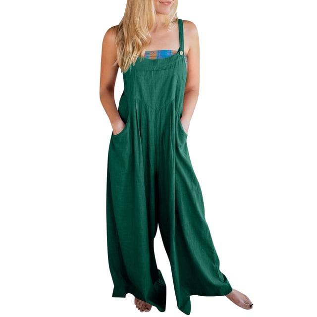 GZWYHT Combinaisons pour Femmes Salopettes pour Femmes Salopettes d'Été Sans Manches avec Bretelles Combinaisons pour Femmes Combinaisons pour l'Été F L