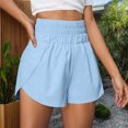 thumbnail image 5 of HomeGardon Shorts for Women,Running Shorts for Women Fashion High Waisted Elastic Waist Wide Half Shorts Pants Casual Summer Comfortable Pant,S-XXL, 5 of 8