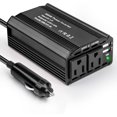 thumbnail image 1 of Inversor de Corriente de Auto Portátil Inteligente, Convertidor Inversor de Coche CC 12V a CA 110V y 2 USB, Convertidor Corriente Auto de Conector del Encendedor, para Aventuras, Viaje Largo, Picnic, 1 of 7