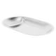 thumbnail image 2 of Plato de aperitivos de acero inoxidable para el hogar, bandeja de metal para servir, plato de metal para repostería, bandeja para salsas, recipiente decorativo para alimentos, 2 of 7