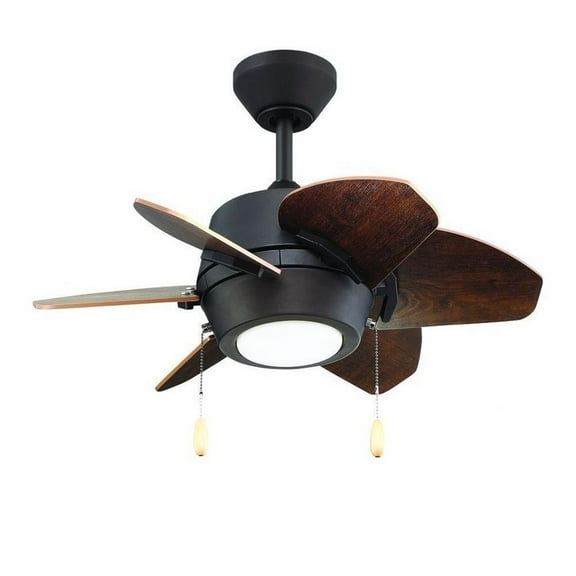 Litex - Gaskin - 6 Blade Ceiling Fan with Light Kit-14.25 Inches Tall and 52