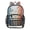 Music Notes Art, variant on Large Clear PVC Backpack Heavy Duty See Through Backpack for Adults Work Travel, Leopard Bats Printed 12L