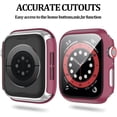 thumbnail image 2 of 12 Pack Case with Tempered Glass Screen Protector for Apple Watch Series 8 7 45mm, Full Matte Leopard Cow Pattern PC Cover for Iwatch 8 45mm Accessories (12 Colors, 45mm), 2 of 5