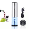 thumbnail image 2 of Electric Wine Opener, Electric Wine Opener Rechargeable with Charger & Foil Cutter, Automatic Corkscrew Wine Openers as Gift-Stainless Steel (Rechargeable), 2 of 4