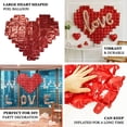 thumbnail image 4 of Efavormart 41"X36" Metallic Red Extra Large Heart Mylar Foil Balloon, Photo Backdrop Balloon Quilt, 4 of 10