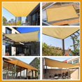 thumbnail image 3 of UV Protection Beige Shade Net Garden Balcony Plant Shed Shade Sail,A, 3 of 5