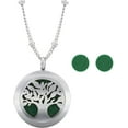 thumbnail image 3 of Earth Therapy Silver Aromatherapy Necklace - Essential Oil Diffuser Pendant, 3 of 7