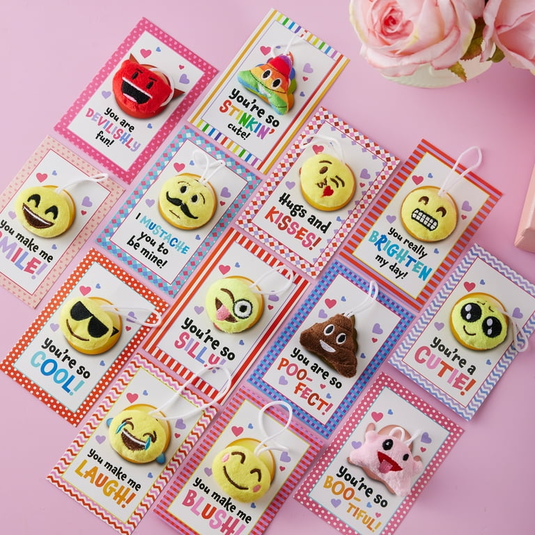 JOYIN 12 Packs Valentine's Day Cards With Pop Fidget Keychain Toys, Stress Anxiety Relief Fidget Toys With Cards For Kids Valentine Classroom Exchange Prizes, Valentine's Day Party Favors