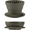 thumbnail image 1 of vandroop Collapsible Coffee Dripper, Silicone Portable Pour Over Coffee Maker, Reusable Single Cup Maker(1-2 Cup) (Green), 1 of 6