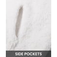 thumbnail image 6 of BTFBM Womens Sweatshirt Sherpa Quarter Zip Pullover Fall Winter Long Sleeve Fleece Sweaters Hoodies Sweatshirts Clothes, 6 of 7