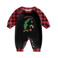 thumbnail image 2 of Conjuntos de pijamas navideños familiares a juego Grinch 2024, pijama de Grinch con parte superior y pantalones de pijama a cuadros, pijama de Grinch para niños y adultos para la familia, 12 Meses, 2 of 4
