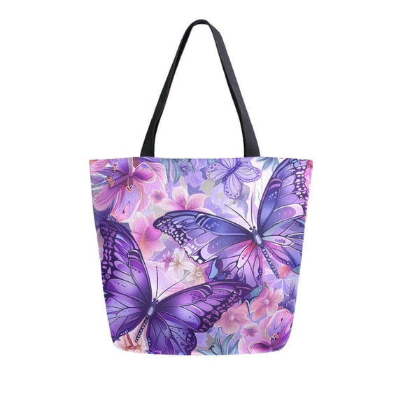 DIXRUYEE Tote Bag Women Weekender Travel Bag Shoulder Handbag Floral Fantasia Of Flight Printed