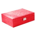 thumbnail image 2 of LSLJS Jewelry Box with Lock and Mirror Jewelry Organizer Storage Case with 2-Layers Display for Earrings Bracelets Rings Watches, Jewelry Boxs, 2 of 6