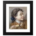 thumbnail image 2 of François Boucher 20x24 Black Modern Framed Museum Art Print Titled - Boy with a Carrot (1738), 2 of 5