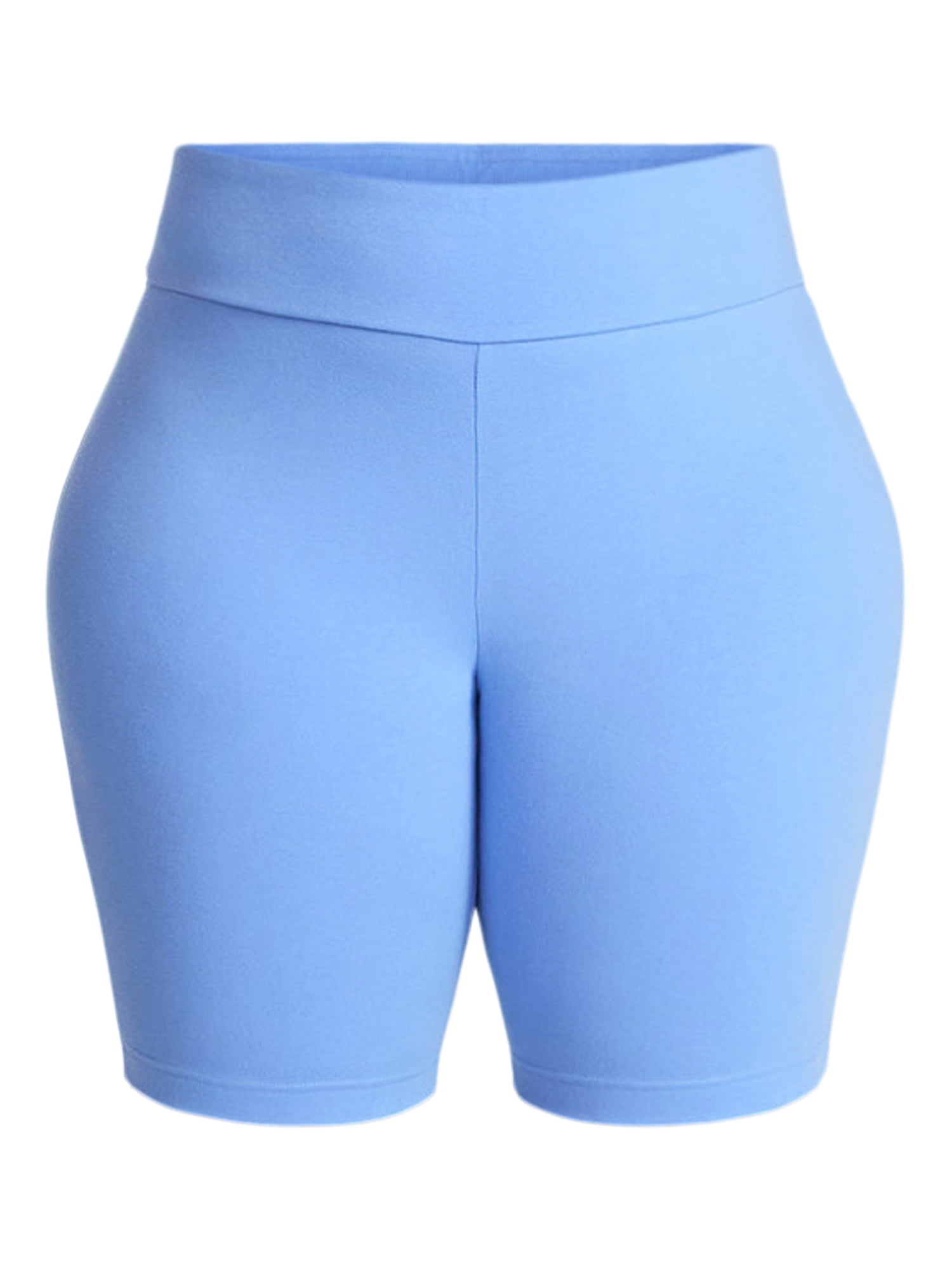 (2 pack) Terra & Sky Women's Plus Size Bike Short, Sizes 0X-5X