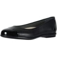 thumbnail image 1 of Zapatos SAS Scenic Cap Toe Balerinas Planas de Cuero Negro Brillante, 1 of 3