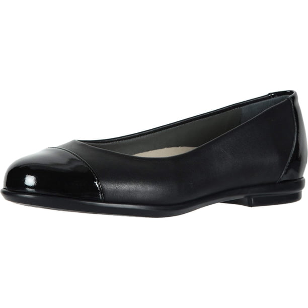 Zapatos SAS Scenic Cap Toe Negro Estrecho Bailarinas