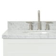 thumbnail image 2 of Ariel Hamlet 31 In. Oval Sink Vanity With 1.5 In. Carrara White Countertop In White, 2 of 10