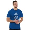 thumbnail image 3 of Keep Calm And Agree With Dad Crown Men's Graphic T Shirt Tees Brisco Brands M, 3 of 6