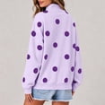 thumbnail image 6 of UDAUDU Womens Polka Dot Sweatshirts Mock Neck Long Sleeve Pullover Tops Oversized Y2K 2026 Fall Fashion Outfits Loose Fit Cute Casual Sweatshirt 2XL, 6 of 6