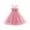 Pink, variant on Elegant Princess Dress Girls Sleeveless Tulle Flower Girl Dress with Bowknot Party Gown for Weddings Birthday