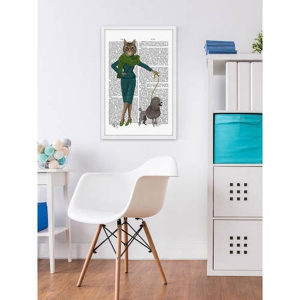 Marmont Hill "Cat and Poodle" Framed Painting Print