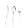 thumbnail image 1 of Juego de cubiertos de 12 piezas, cuchillo para cena, tenedor, cuchara, servicio de cubiertos de 3 piezas para 4 personas, pulido de espejo de acero inoxidable, 1 of 5