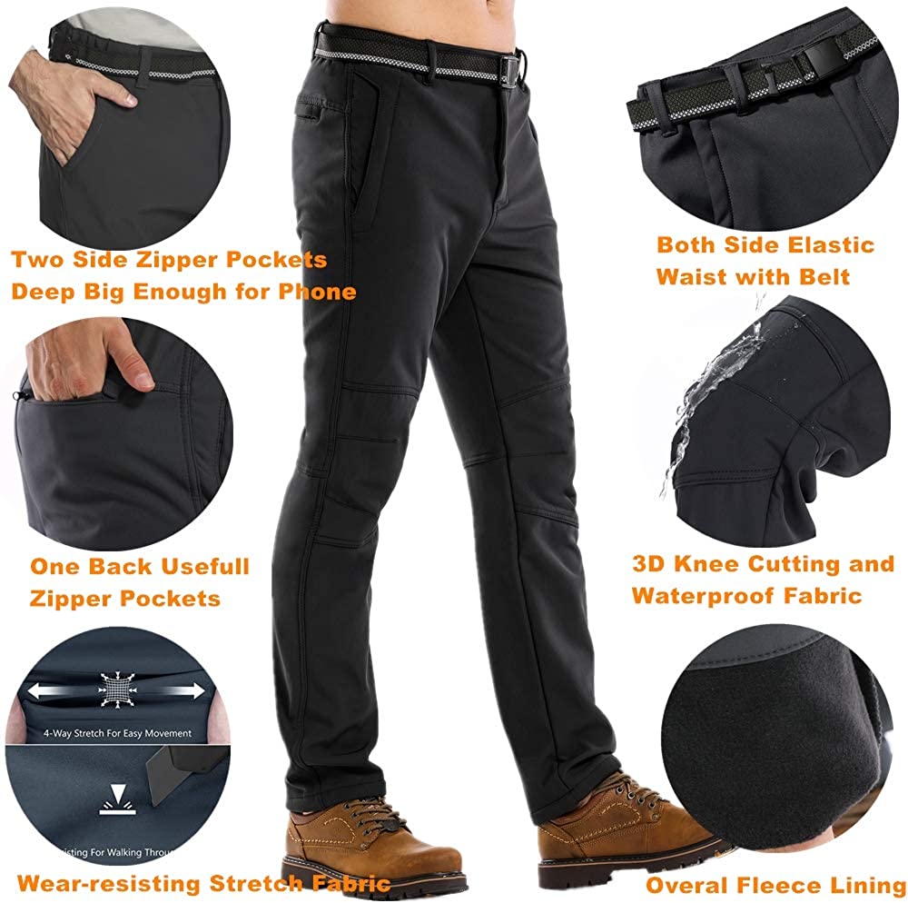 Waterproof Pants Mens, Hiking Snow Ski 