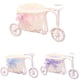thumbnail image 4 of Bearachild Plástico blanco triciclo bicicleta flor cesta almacenamiento fiesta decoración Decoración del hogar, 4 of 6