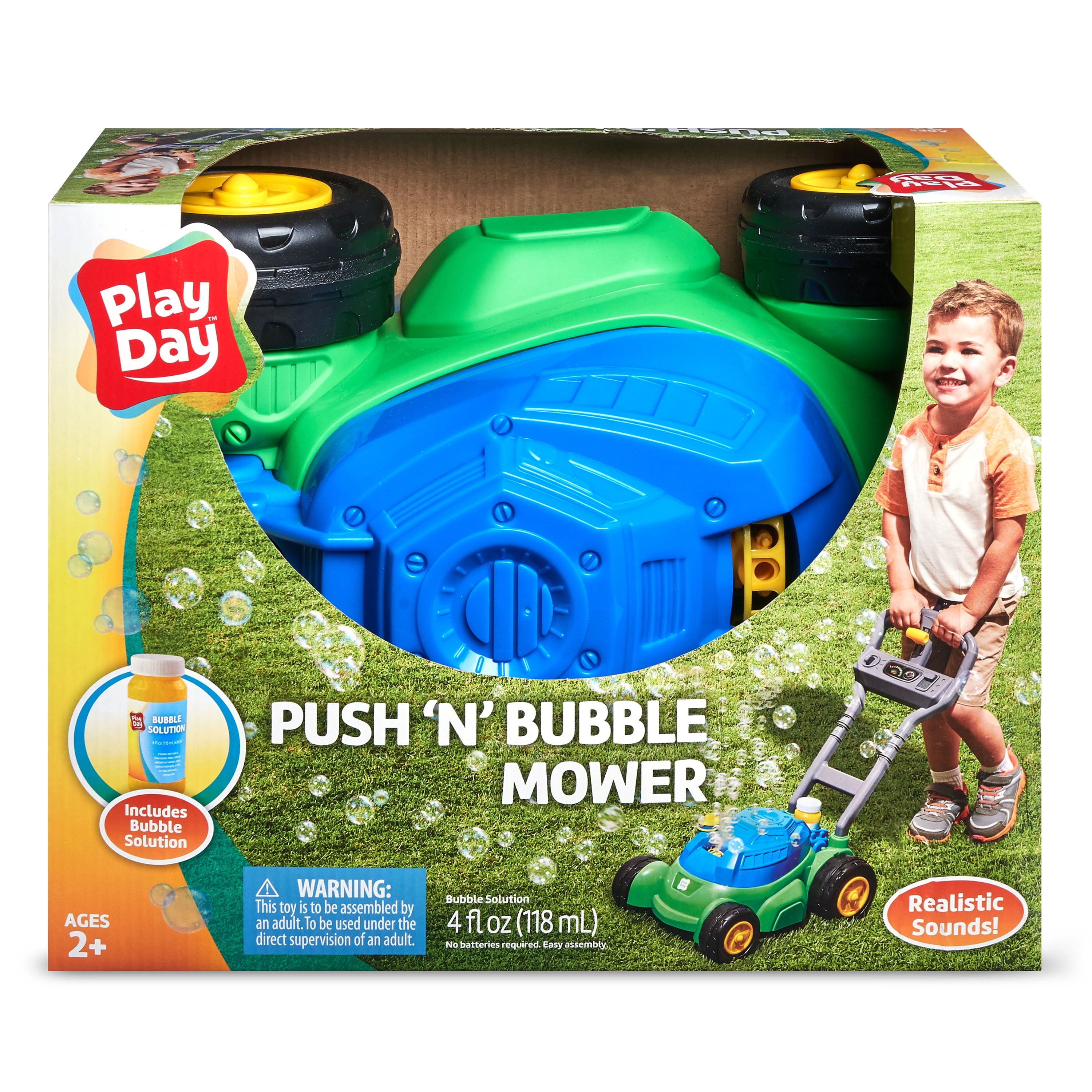 bubble push mower
