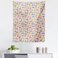 thumbnail image 1 of Cat Tapestry, Colorful Animal Silhouettes with Mandala Inspired Ornamental Details Design, Fabric Wall Hanging Decor for Bedroom Living Room Dorm, 5 Sizes, Multicolor, by Ambesonne, 1 of 1