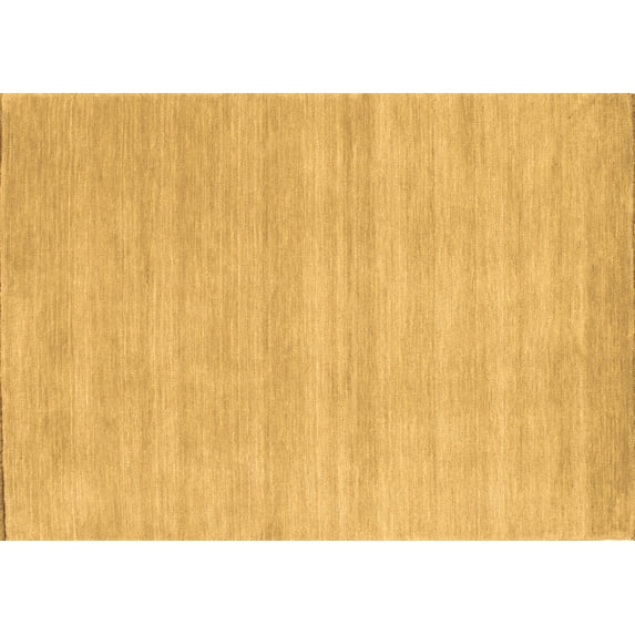 Ahgly Company Indoor Rectangle Solid Brown Modern Area Rugs, 7' x 9'