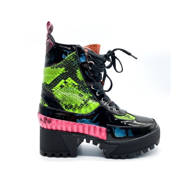 Botin de Agujeta para Dama Hanna MX Kingpin Snake Multicolor