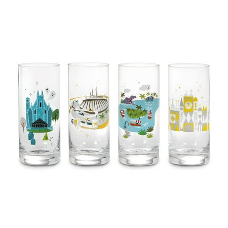 

Walt Disney World 50th Anniversary Park Attractions Glasses Set of 4