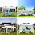 thumbnail image 4 of YYAo Outdoor Party Tent, CanopyCanopy, Shade Shelter, 3 x 6m Four Windows Practical Waterproof Folding Tent White, 4 of 14