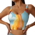 thumbnail image 2 of Picia Happy Goat In Meadow Sports Bra for Women,Padded Strappy Sports Bras Medium Support Yoga Bra with Removable Cups,Running Yoga Bra-, 2 of 9