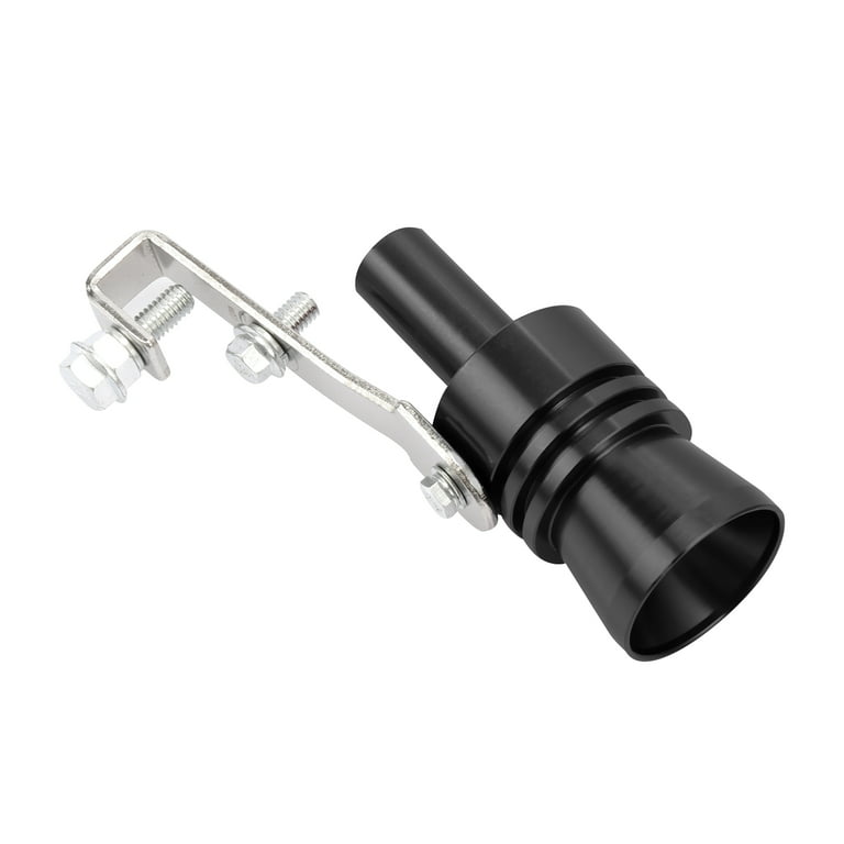 Unique Bargains 2pcs XL Size Black Universal Turbo Sound Whistle Muffler  Rear Exhaust Pipe Car Roar Maker 