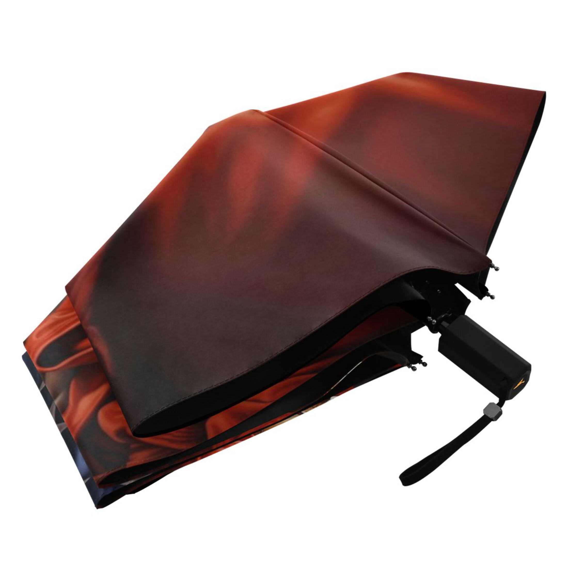 American Flag and Baseball Compact Sun Umbrella Windproof Travel Umbrellas for Rain Strong Portable UV Protection