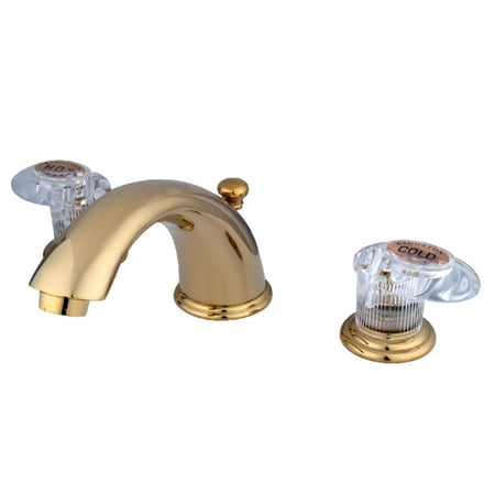 Kingston Brass KB962ALL Widespread Bathroom Faucet, Polished Brass