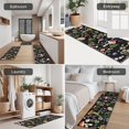 thumbnail image 5 of Red Mushroom Flower Black Pattern Kitchen Rugs Sets Of 3,Kitchen Runner Rugs Non Skid Washable,Decorative Kitchen Floor Mats for Kitchen,Sink,Laundry,17"x30"+ 17"x47" + 17"x59", 5 of 6