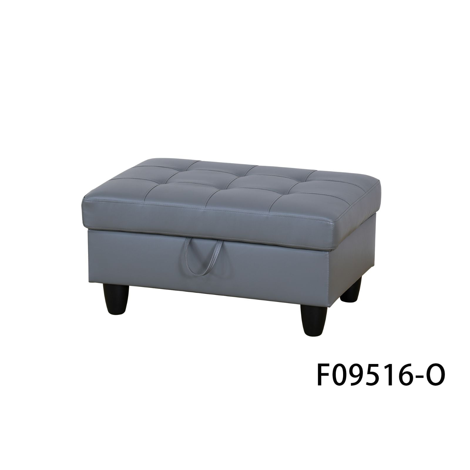 PonLiving Oversized Leather Storage Ottoman with Lid Lifting, for Living Room/Bedroom/Office