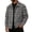 Navy, variant on GrmtClth Retro Mens Plaid Vintage Plaid Collared Jacket Long Sleeve Snap Closure Oversized Fit Cool Weather Daily Coat Purple 2XL