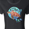 thumbnail image 4 of Inktastic Key West, Florida Swimming Sea Turtle with Bubbles Women's T-Shirt, 4 of 5