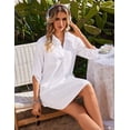 thumbnail image 4 of Oudiya Beach Cover Ups for Women Bikini Shirt Swimsuit Coverup Beach Dress Shirt, S-3XL, 4 of 4