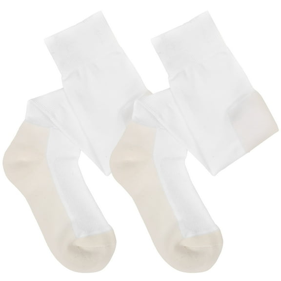 Raindrops 1 Pair White Cotton Fencing Socks for Extended Coverage and Protection Knee High Sports Socks 23.6x3.9x0.2in