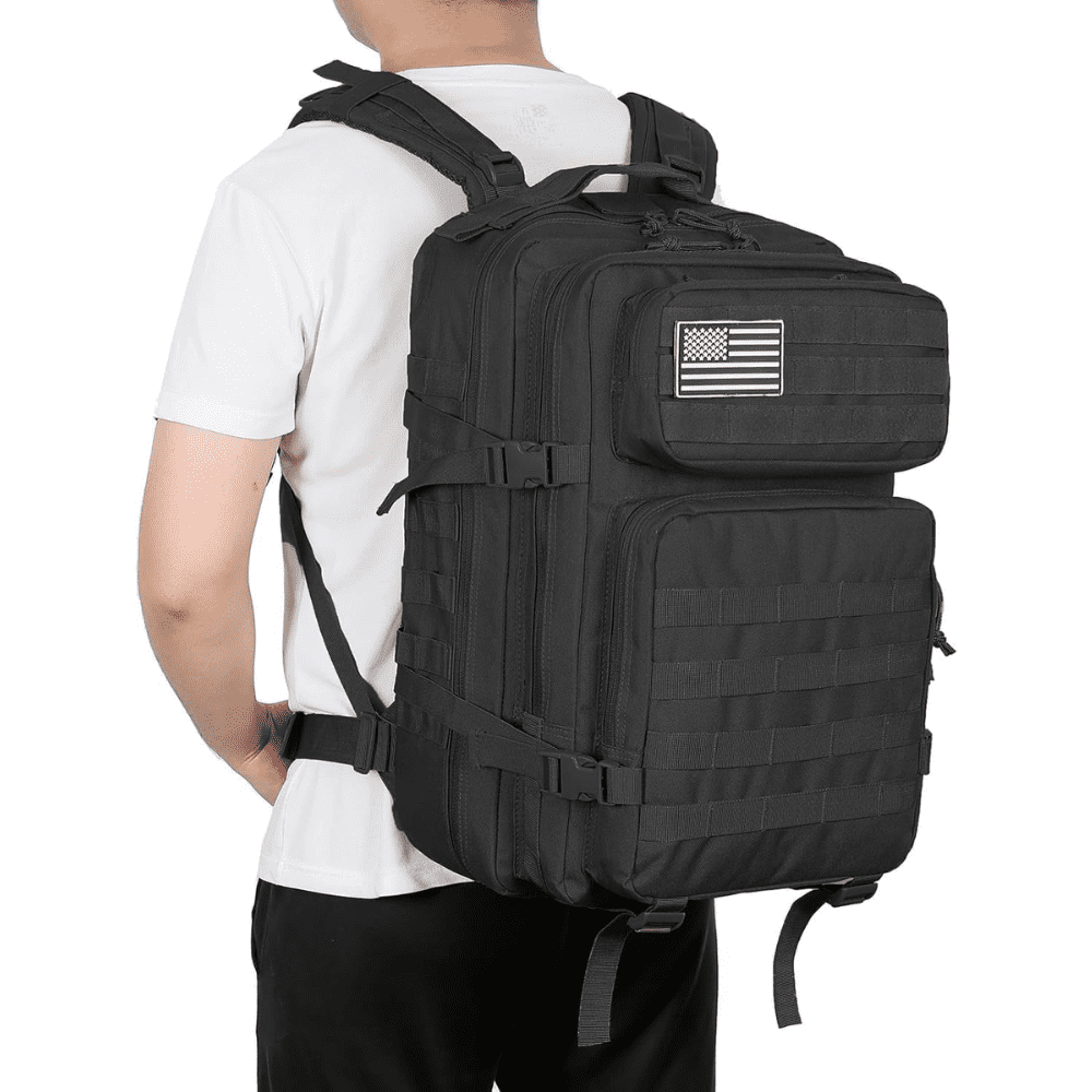 PAKNADA 45L Tactical Backpack,900D Oxford Waterproof Material For Outdoor Hiking Camping & Travel Bag