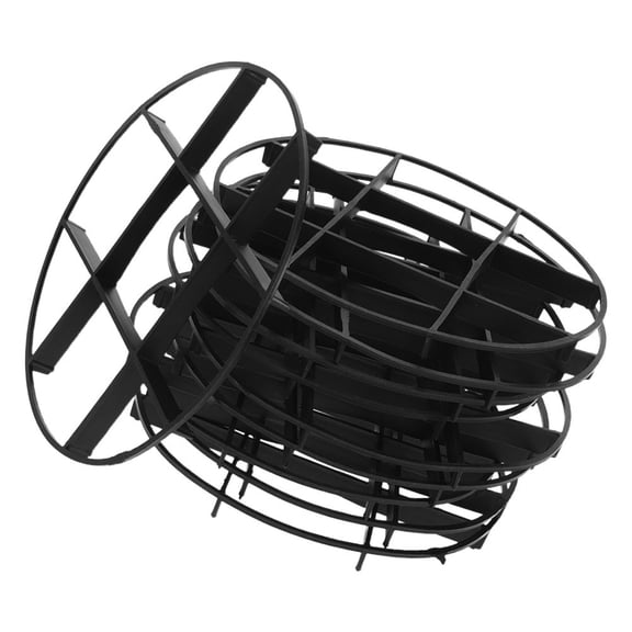 Amosfun 10Pcs Pot Risers for Outdoor Plants Black Elevated Ventilation Stand