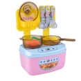 thumbnail image 1 of Mini Kitchen Playset Toy, Plastic Cooking Pretend Play for Imaginative Fun, Dollhouse Accessory with Interactive Features, 1 of 6