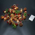 thumbnail image 1 of Luces de hadas navideñas Guirnalda navideña de campanas de Matsuba de bayas rojas con piña y control remoto para Navidad Interior Exterior Vacaciones Fiesta de Año Nuevo Hogar Dormitorio Pared Jardín, 1 of 5
